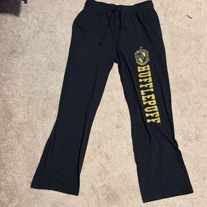 Warner Bros. Black and Yellow Hufflepuff Pants